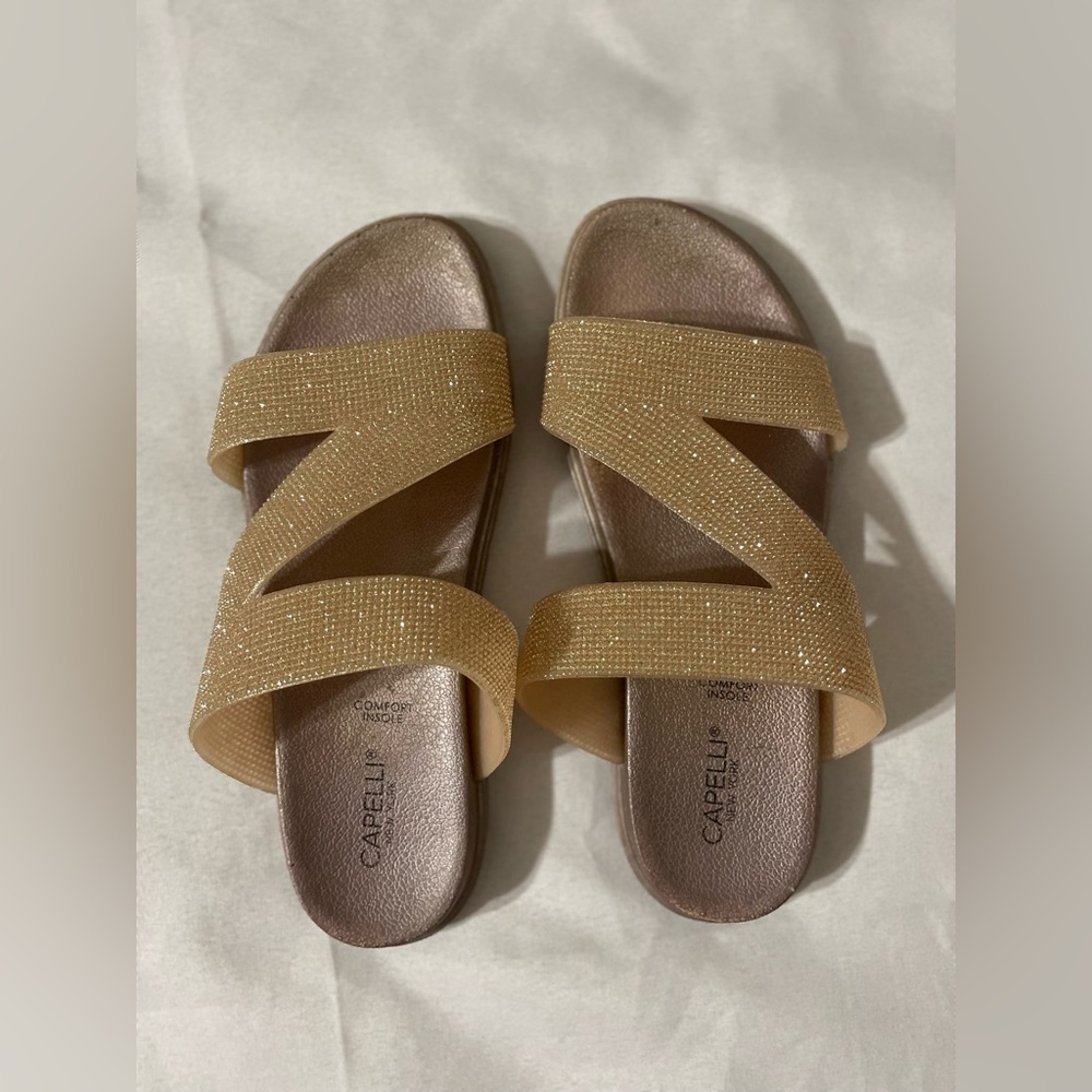 Capelli New York Women’s Rose Gold Sandals Sz38